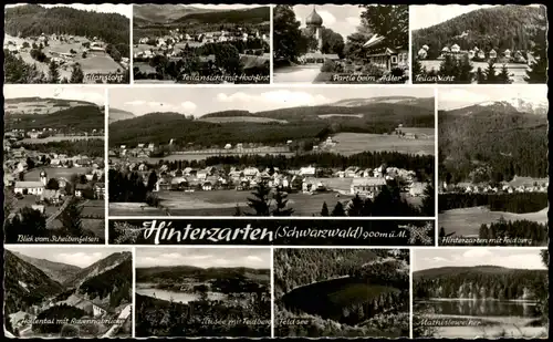 Ansichtskarte Hinterzarten Mehrbildkarte Schwarzwald div. Ortsansichten 1962