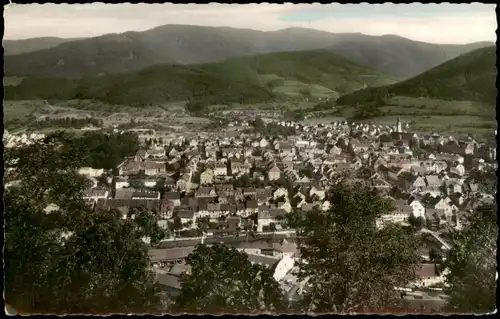 Ansichtskarte Waldkirch (Schwarzwald Breisgau) Panorama-Gesamtansicht 1960