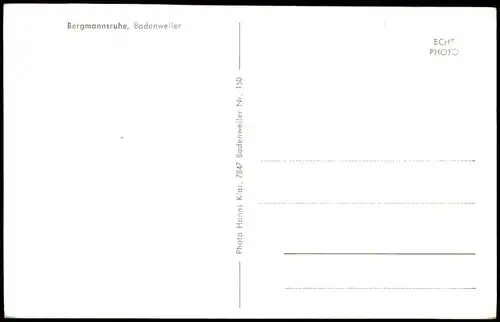 Ansichtskarte Badenweiler Bergmannsruhe, Umland-Ansicht 1960