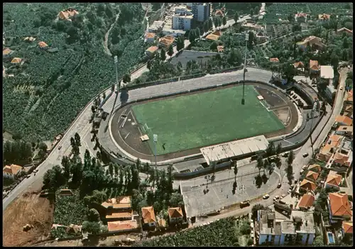 Postcard Funchal Luftbild Stadion Fußball 1982