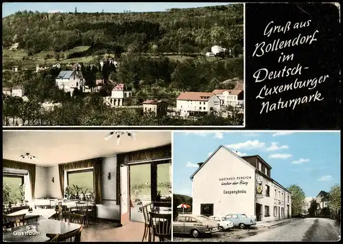 Ansichtskarte Bollendorf (Eifel) Gasthaus Schramer, Stadt - 3 Bild 1964