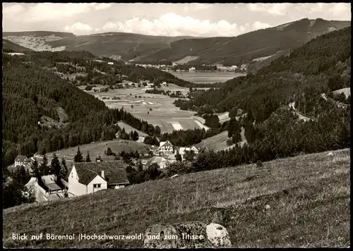 Bärental-Feldberg (Schwarzwald) Blick auf   und zum Titisee 1968