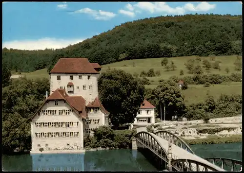 Ansichtskarte Hohentengen Ortsansicht mit Brücke 1970