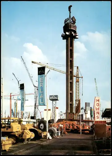 Ansichtskarte Hannover Messegelände Messe Hermesturm 1970
