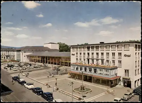 Ansichtskarte Bad Homburg vor der Höhe Kurhaus, Strassen Partie, Autos 1963