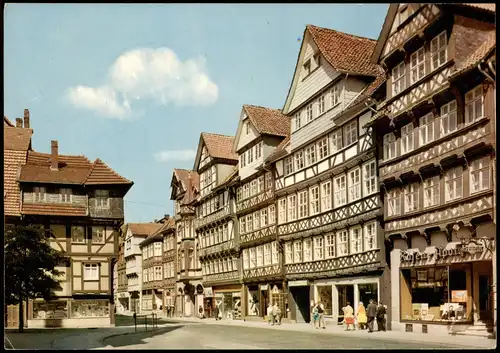 Ansichtskarte Hann. Münden Lange Straße Häuser Zeile mit Geschäften 1968