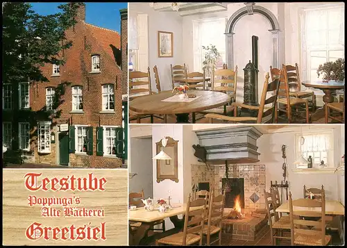 Krummhörn Teestube Alte Bäckerei Poppinga Mehrbild-AK Greetsiel 1984