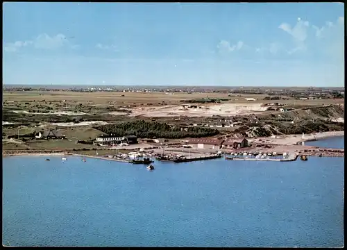 Ansichtskarte Munkmarsch-Sylt Luftbild Yachthafen 1976