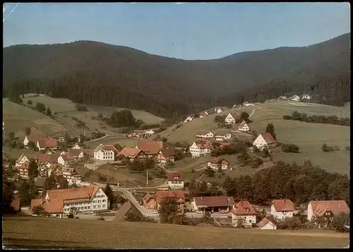 Weisenbach Murgtal Blick auf den Luftkurort Röt-Schönegrund 1977