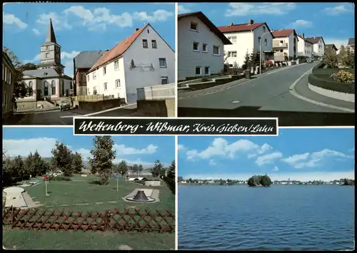 Ansichtskarte Wettenberg Mehrbildkarte mit 4B 1986   Stempel WETTENBERG 6301