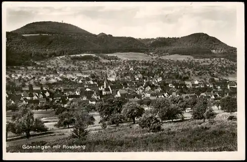 Ansichtskarte Gönningen Stadt mit Rossberg 1956