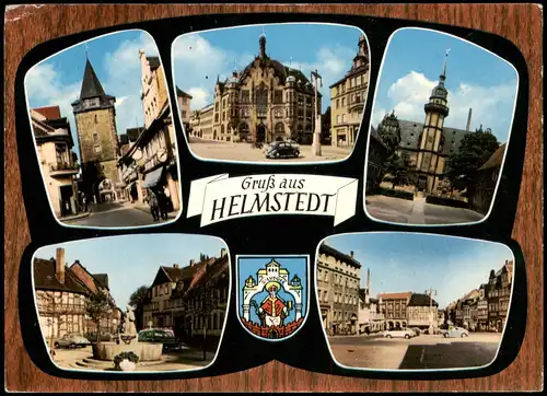 Ansichtskarte Helmstedt Mehrbildkarte mit 5 Stadtteilansichten 1965