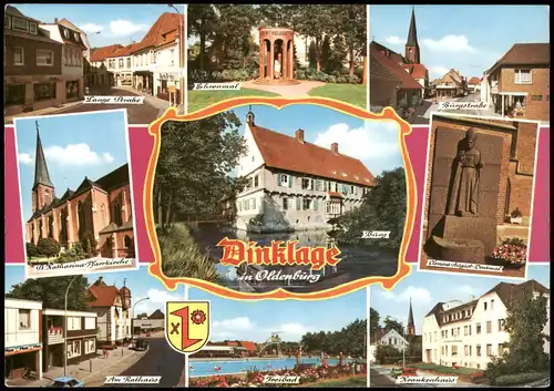 Ansichtskarte Dinklage Mehrbildkarte mit vielen Ortsansichten 1987