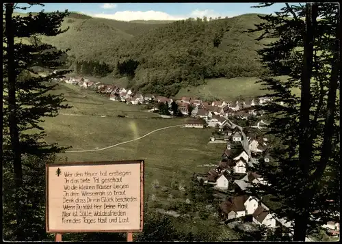 Ansichtskarte Lonau-Herzberg (Harz) Panorama-Ansicht; Südharz 1964