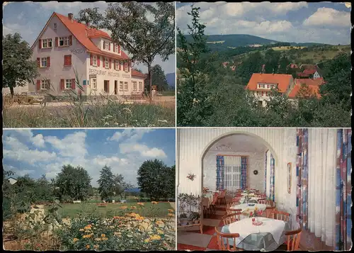 Lauten-Weschnitz Mehrbild-AK mit Restaurant Metzgerei Pension ZUR POST 1970