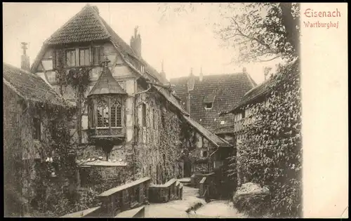 Ansichtskarte Eisenach Wartburghof 1909