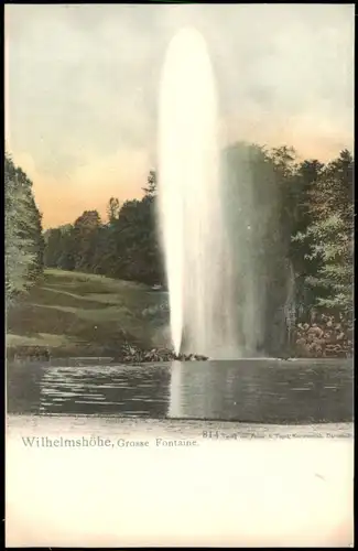 Ansichtskarte Bad Wilhelmshöhe-Kassel Cassel Große Fontaine 1902