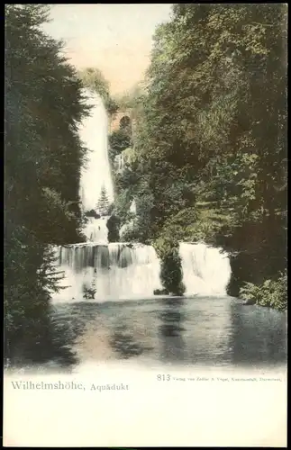 Bad Wilhelmshöhe-Kassel Cassel Wasserfall Waterfall Mischfrankatur 1900