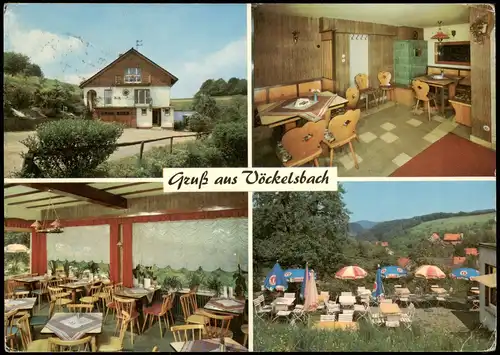Vöckelsbach-Mörlenbach Mehrbildkarte Bergcafé ODENWALDBLICK Restaurant 1968