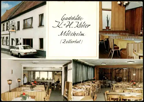Mölsheim Weingut Weinkellerei Gaststätte K.&H. Klöter Mehrbild-AK 1978