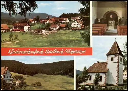 Klosterreichenbach-Baiersbronn Mehrbildkarte m u.a. Kirche 1977