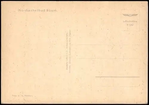 Ansichtskarte Büsum Luftbild Luftaufnahme 1965