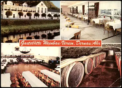 Dernau an der Ahr Mehrbild-AK Gaststätte Weinbau-Verein Dernau Ahr 1970