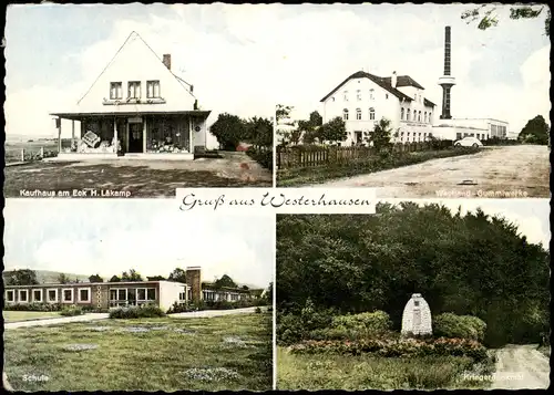 Westerhausen-Melle  mit Kaufhaus Läkamp Gummiwerke, Schule, Kriegerdenkmal 1965