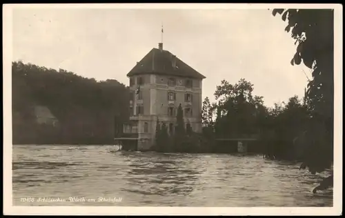 Ansichtskarte Neuhausen am Rheinfall Schlösschen Wörth 1928