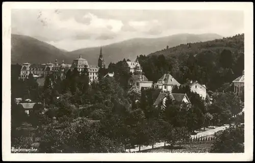 Ansichtskarte Badenweiler Blick über die Stadt 1928