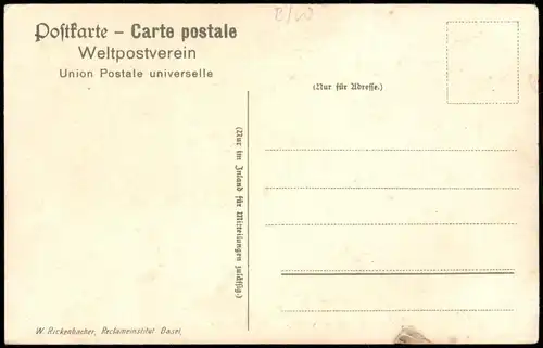 Litho AK Hasel (Baden - LK Lörrach) Zwerge, Gasthaus, Höhle 1908