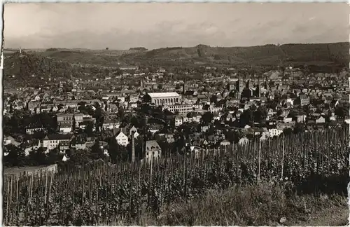 Ansichtskarte Trier Blick von den Weinbergen auf die Stadt 1961