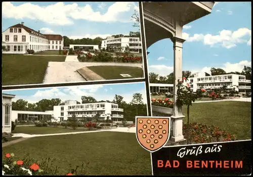 Ansichtskarte Bad Bentheim Mehrbildkarte mit 3 Ortsansichten 1975