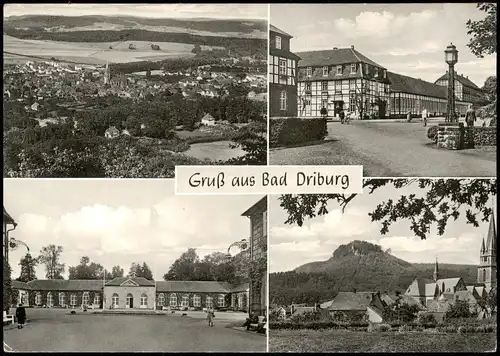 Ansichtskarte Bad Driburg Mehrbildkarte mit 4 Ortsansichten 1975