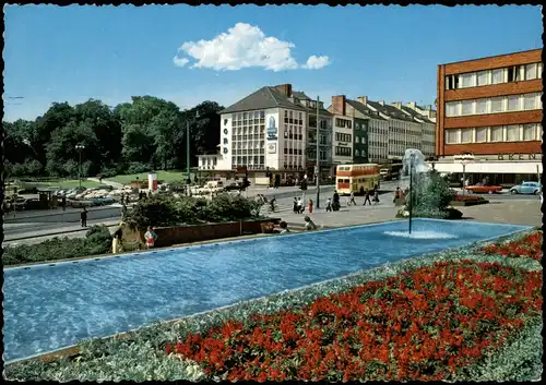 Ansichtskarte Mönchengladbach Partie am Stadt-Theater 1965