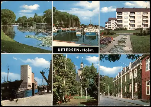Ansichtskarte Uetersen Ortsansichten Mehrbildkarte 1968