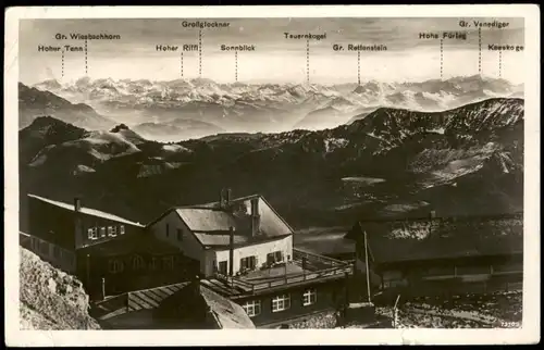 Ansichtskarte Bayrischzell  Wendelsteinhaus 1933  gel. Bahnpoststempel