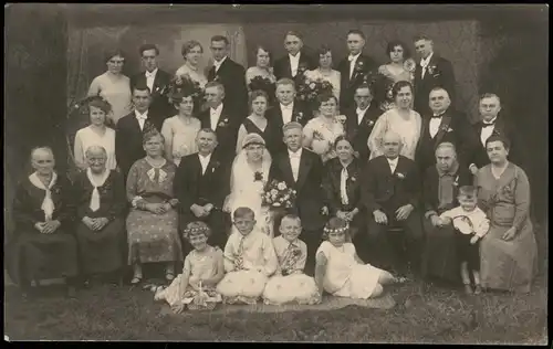 Foto  Hochzeit - Gruppenfoto 1924 Privatfoto