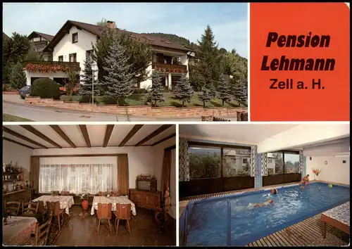 Zell am Harmersbach Pension Lehmann Innen- und Außenansicht 1987