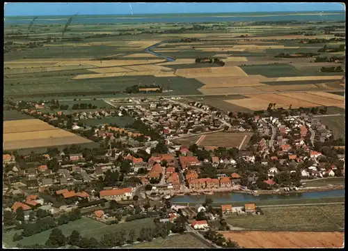 Ansichtskarte Hooksiel-Wangerland Luftbild Luftaufnahme 1975
