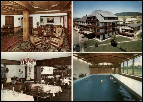 Ansichtskarte Häusern Restaurant Hotel Adler Mehrbildkarte 1975