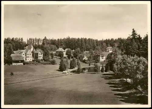 Ansichtskarte Königsfeld im Schwarzwald Stadtpartie - Fotokarte 1954