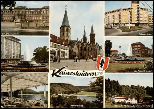 Ansichtskarte Kaiserslautern Stadtansichten 1967