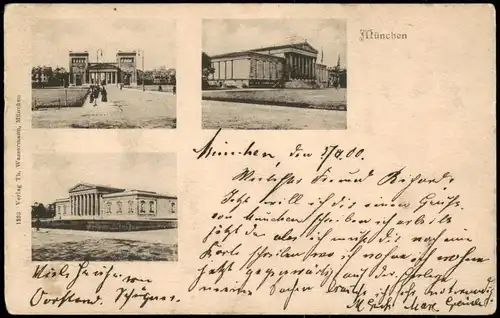 Ansichtskarte München 3 Bild: Stadtansichten 1901