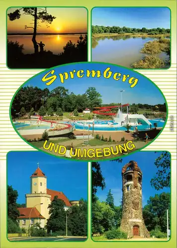 Spremberg Grodk Talsperre, Schwimmbad Badeanstalt, Schloß, Bismarckturm 1995