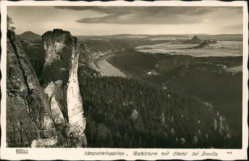 Ansichtskarte Schmilka Das Elbtal 1940 Walter Hahn:145