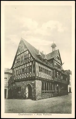 Ansichtskarte Oberlahnstein-Lahnstein Rathaus 1907
