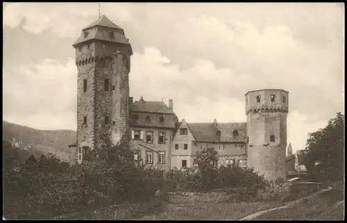 Ansichtskarte Oberlahnstein-Lahnstein Schloss (Castle) - Südseite 1909