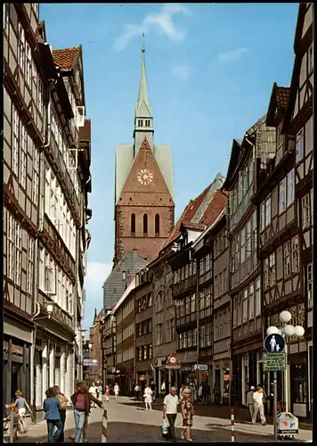 Ansichtskarte Hannover Kramerstraße mit Marktkirche 1970