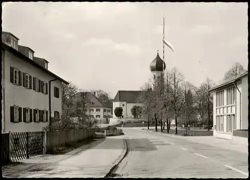 Ansichtskarte Baierbrunn Straße - Ortsdurchfahrt - Fotokarte 1967